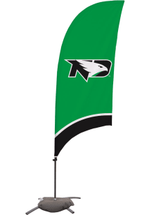 North Dakota Fighting Hawks 7.5 Foot Cross Base Tall Team Flag