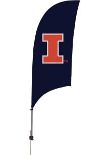Illinois Fighting Illini 7.5 Foot Spike Base Tall Team Flag