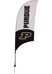 White Purdue Boilermakers 7.5 Foot Spike Base Tall Team Flag