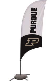 White Purdue Boilermakers 7.5 Foot Cross Base Tall Team Flag