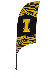 Black Iowa Hawkeyes 7.5 Foot Spike Base Tall Team Flag