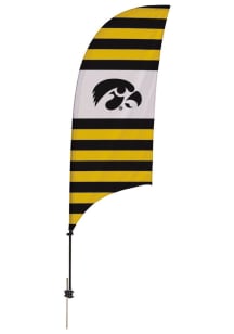 Gold Iowa Hawkeyes 7.5 Foot Spike Base Tall Team Flag