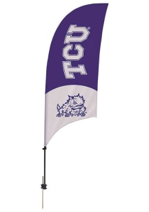 TCU Horned Frogs 7.5 Foot Spike Base Tall Team Flag