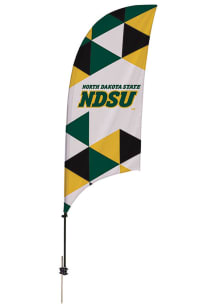 North Dakota State Bison 7.5 Foot Spike Base Tall Team Flag