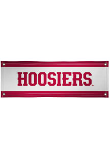 White Indiana Hoosiers 2x6 Vinyl Banner