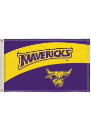 Minnesota State Mavericks 3x5 Black Silk Screen Grommet Flag