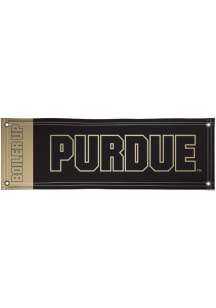 Black Purdue Boilermakers 2x6 Vinyl Banner
