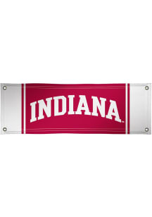 Red Indiana Hoosiers 2x6 Vinyl Banner