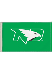 North Dakota Fighting Hawks 3x5 Green Silk Screen Grommet Flag