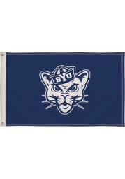 BYU Cougars 3x5 Blue Silk Screen Grommet Flag