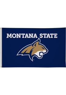 Montana State Bobcats 3x5 Blue Silk Screen Grommet Flag