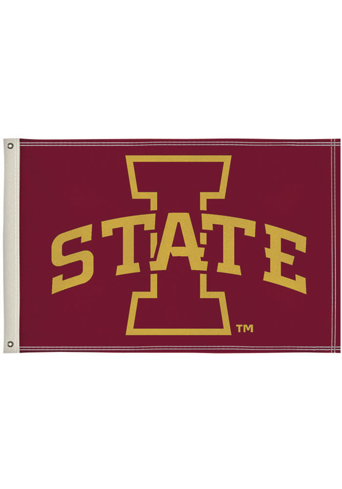 Iowa State Cyclones 2x3 Maroon Silk Screen Grommet Flag