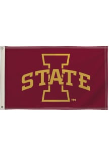 Iowa State Cyclones 3x5 Maroon Silk Screen Grommet Flag