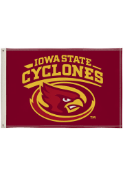 Iowa State Cyclones 2x3 Black Silk Screen Grommet Flag
