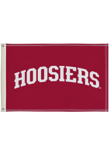 Indiana Hoosiers 2x3 Red Silk Screen Grommet Flag