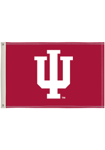 Indiana Hoosiers 2x3 Red Silk Screen Grommet Flag