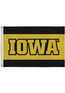 Iowa Hawkeyes 2x3 Gold Silk Screen Grommet Flag