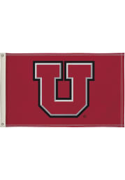 Utah Utes 3x5 Grey Silk Screen Grommet Flag