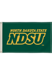 North Dakota State Bison 3x5 Green Silk Screen Grommet Flag
