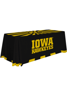 Black Iowa Hawkeyes 6 Ft Fabric Tablecloth