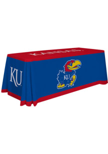 Kansas Jayhawks 6 Ft Fabric Tablecloth