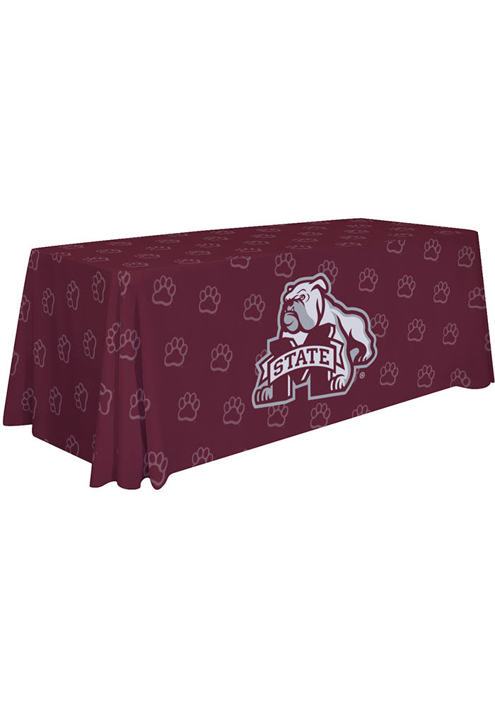 Mississippi State Bulldogs 6 Ft Fabric Tablecloth