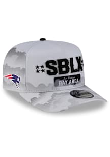New Era New England Patriots Super Bowl LX Tarmac 9FIFTY A-Frame Adjustable Hat - White