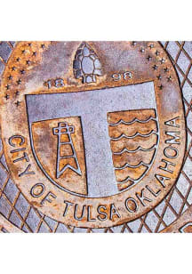 Tulsa 2.5x2.5 in Wood Design Magnet