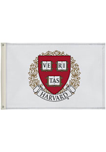 Harvard Crimson 2x3 Silk Screen Grommet Flag - White