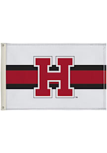Harvard Crimson 2x3 Silk Screen Grommet Flag - White