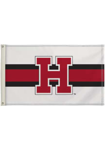 Harvard Crimson 3x5 Silk Screen Grommet Flag - White