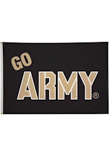 Army Black Knights 4x6 Silk Screen Grommet Flag - Black