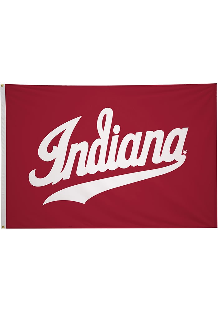 Indiana Hoosiers Red 4x6 Silk Screen Grommet Flag