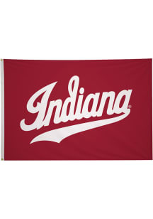Red Indiana Hoosiers 4x6 Silk Screen Grommet Flag