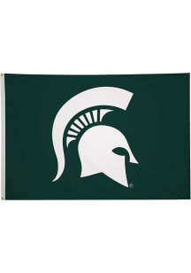 Green Michigan State Spartans Spartan Logo 4x6 Silk Screen Grommet Flag