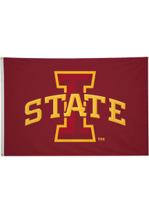 Iowa State Cyclones 5x8 Red Silk Screen Grommet Flag