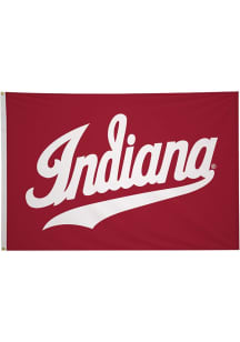 Red Indiana Hoosiers 5x8 Silk Screen Grommet Flag