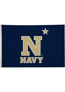 Navy Midshipmen 5x8 White Silk Screen Grommet Flag