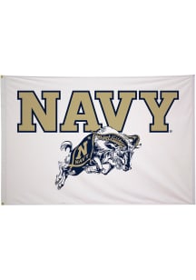 Navy Midshipmen 5x8 Navy Blue Silk Screen Grommet Flag