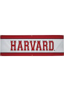 Harvard Crimson 2x6 Vinyl Banner - White