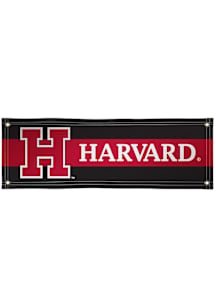 Harvard Crimson 2x6 Vinyl Banner - Black
