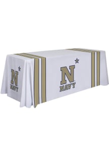 Navy Midshipmen 6 Ft Striped Fabric Tablecloth