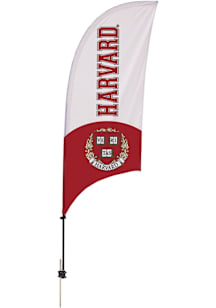Harvard Crimson 7.5 Razor Feather Spike Base Tall Team Flag