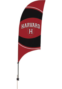 Harvard Crimson 7.5 Razor Feather Spike Base Tall Team Flag