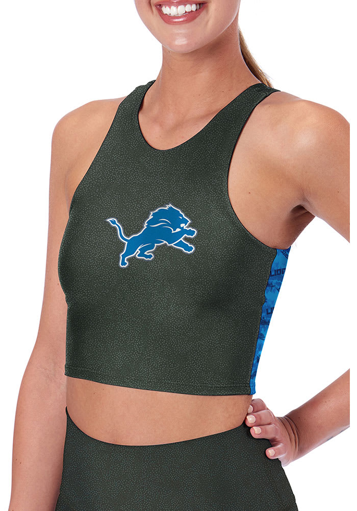 Detroit Lions Womens Grey Playoff Tank Top