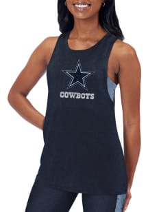 Dallas Cowboys Womens Black Muscle Tank Top