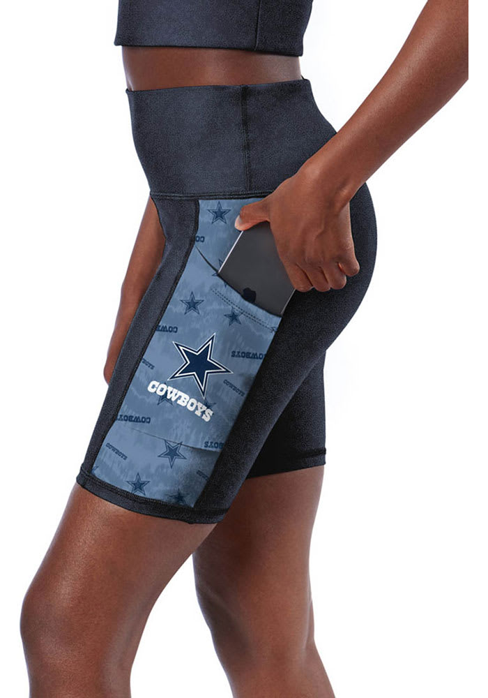 Dallas Cowboys Womens Black Biker short Shorts