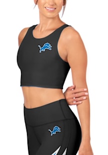 Detroit Lions Womens Black Strappy Tank Top