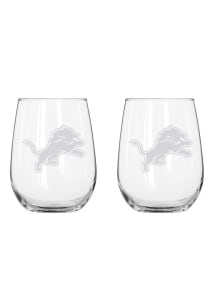 Detroit Lions 16.5oz Stemless Wine Glass