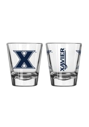 Xavier Musketeers 2oz Clear Shot Glass